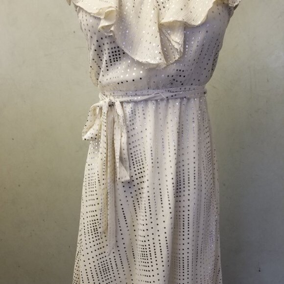 Jump Girl polka dot halter ruffled dress  women's size Small (Z-1) - Picture 3 of 8